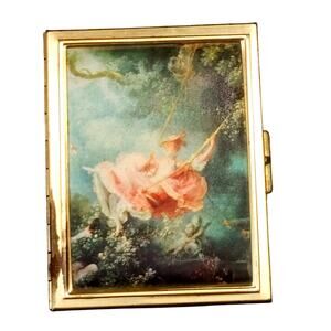 Vintage Jean Honore Fragonard The Swing Pocket Photo Album Case Card Holder